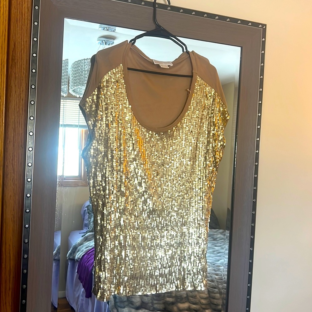 Michael Kors Gold Sequin 2x